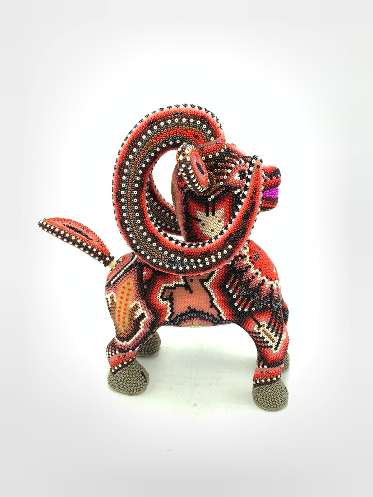 Mexican Folk Art Huichol Beaded Cimarron by Isandro Villa Lopez PP5755