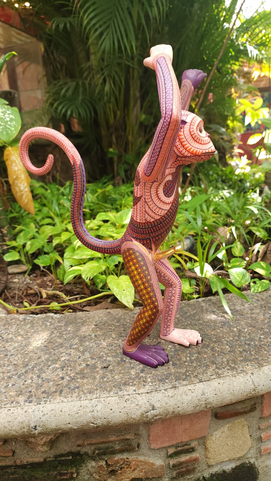Oaxacan Wood Carving Monkey Pachanga By Jacobo y Maria Angeles PP6095