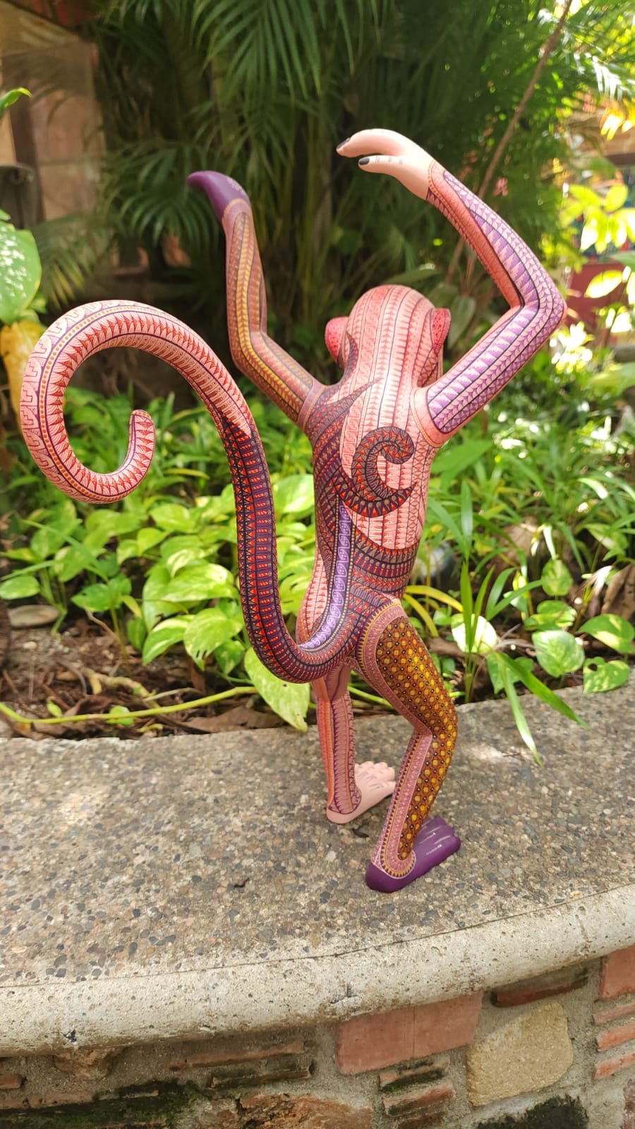 Oaxacan Wood Carving Monkey Pachanga By Jacobo y Maria Angeles PP6095