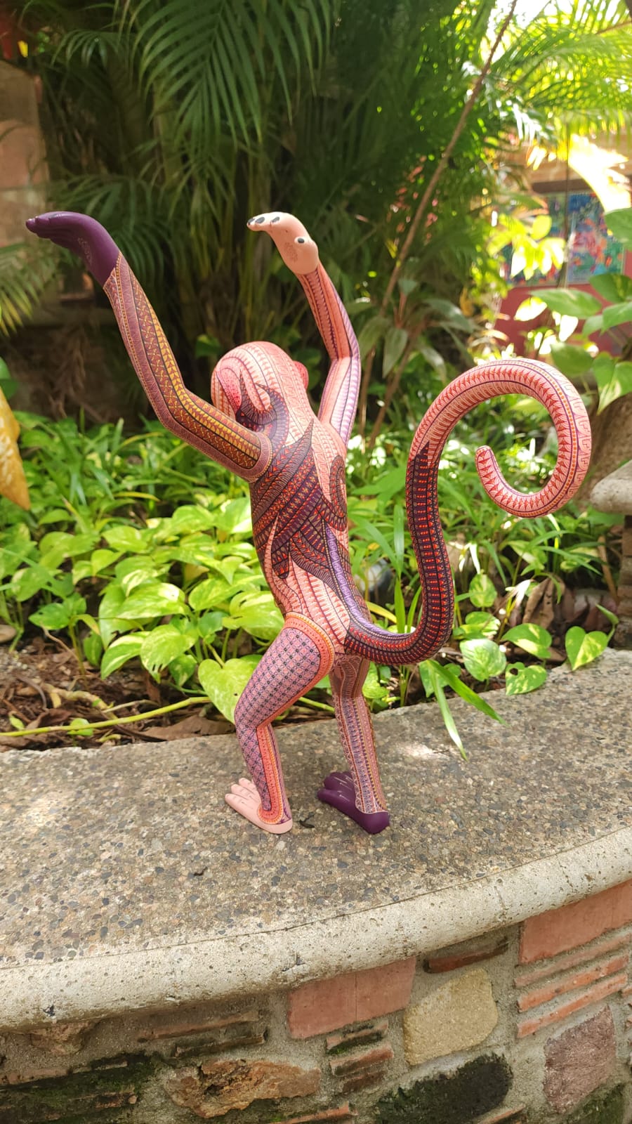 Oaxacan Wood Carving Monkey Pachanga By Jacobo y Maria Angeles PP6095