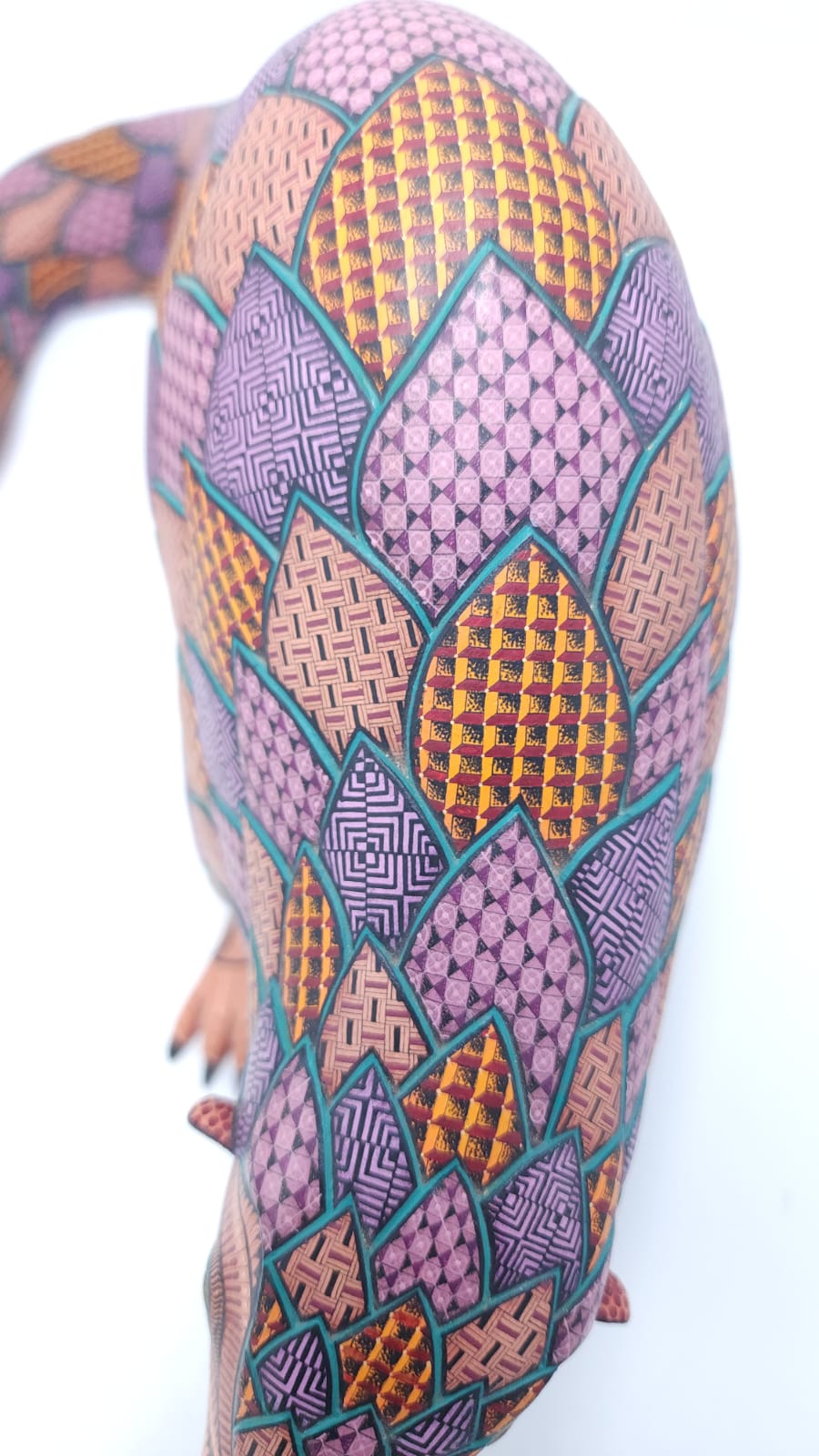 Oaxacan Wood Carving Pangolin By Jacobo y Maria Angeles PP6096