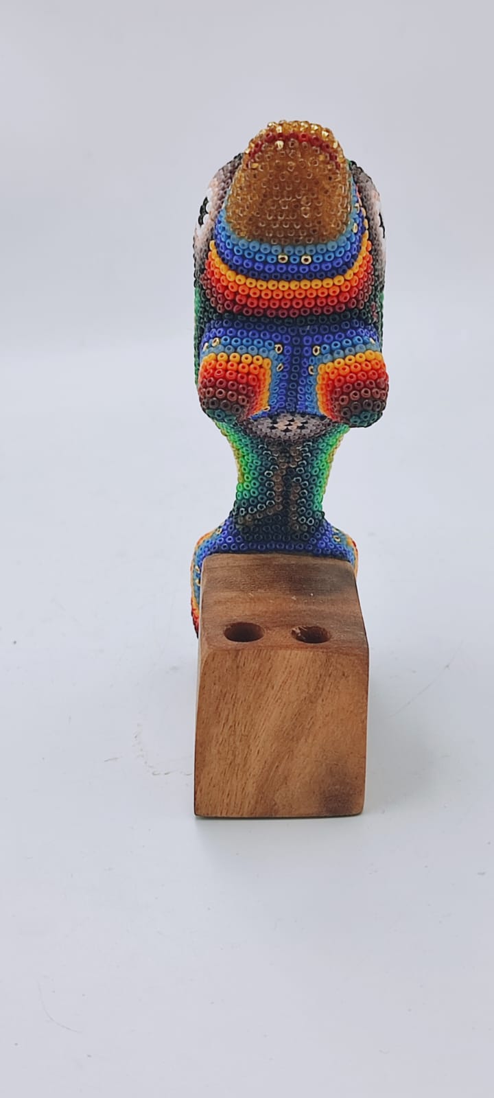Huichol Hand Beaded Mexican Folk Art Dolphin by Mayola Villa PP6225