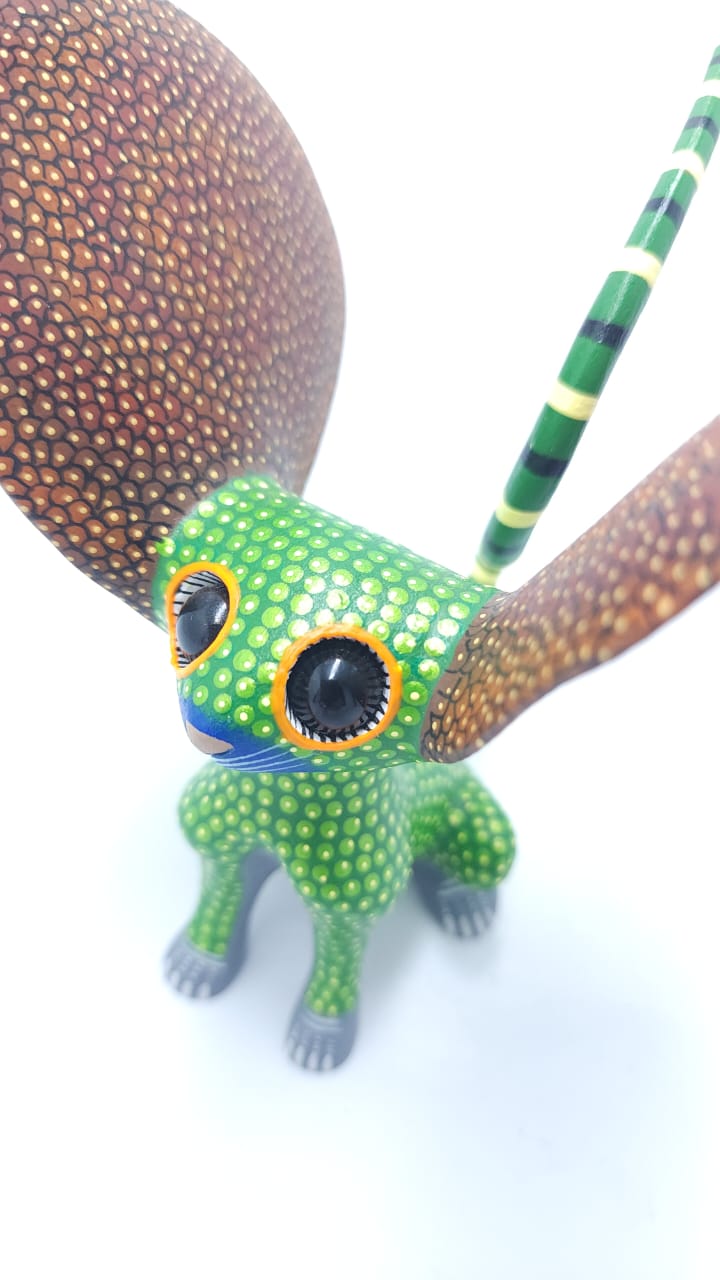 Mouse Mexican Oaxacan Wood Carving Tona Alebrije  By Isaac Fabian PP6682
