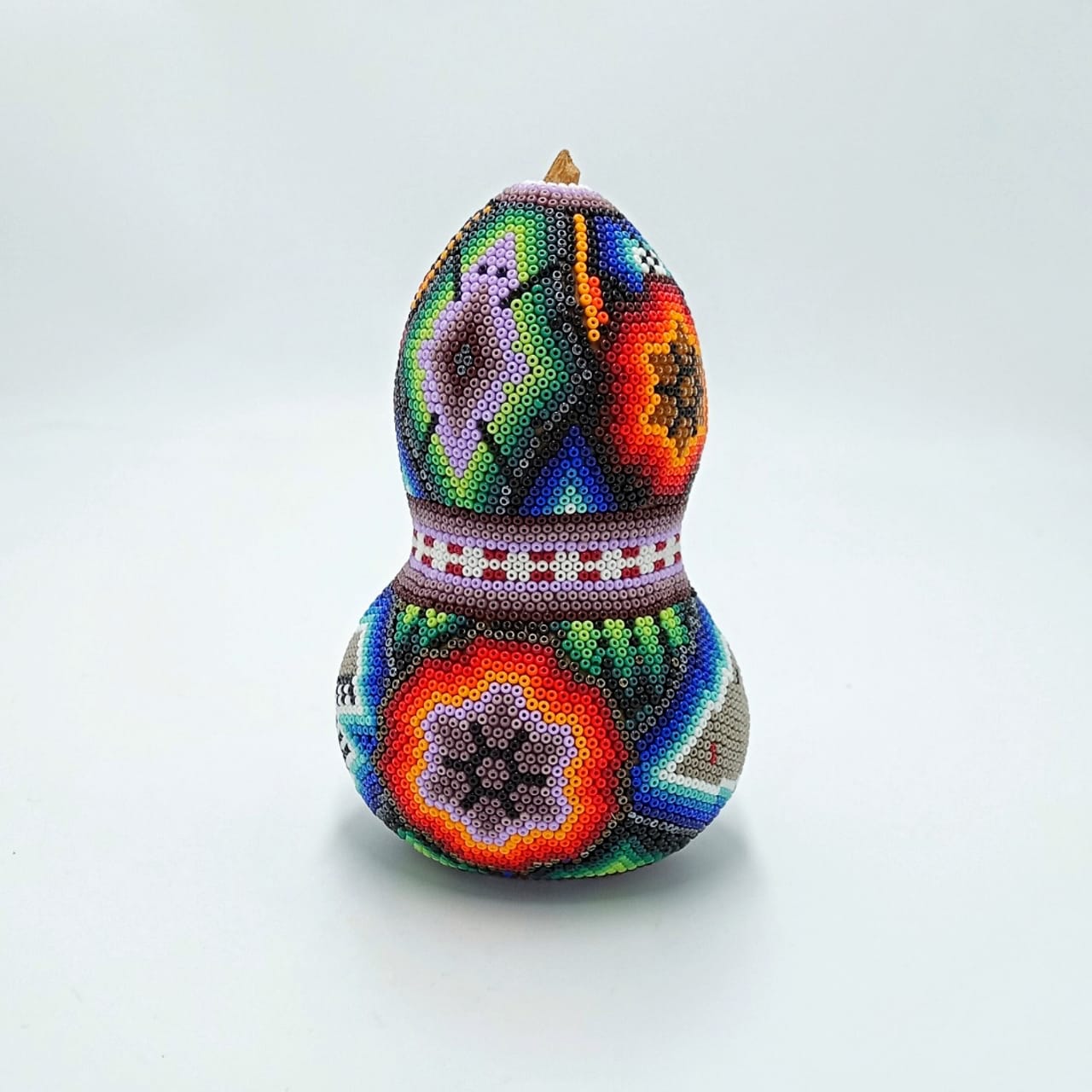 Huichol Indian Hand Beaded Bule By Honorio Villa Lopez PP6866