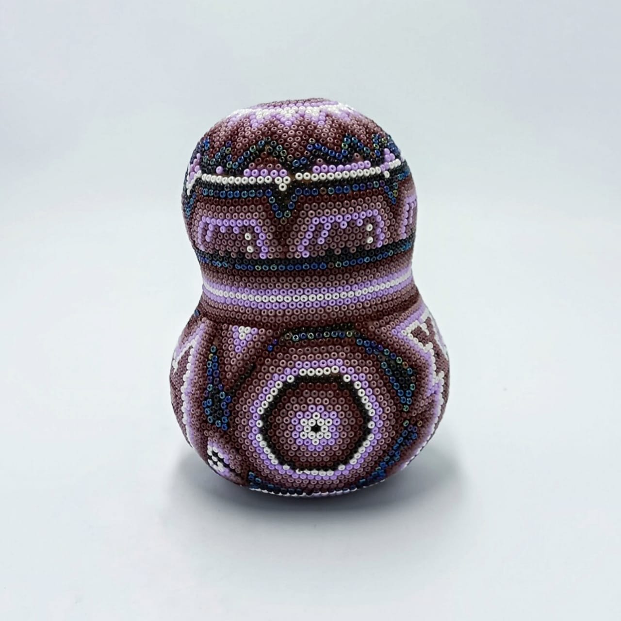 Huichol Indian Hand Beaded Bule By Honorio Villa Lopez PP6867