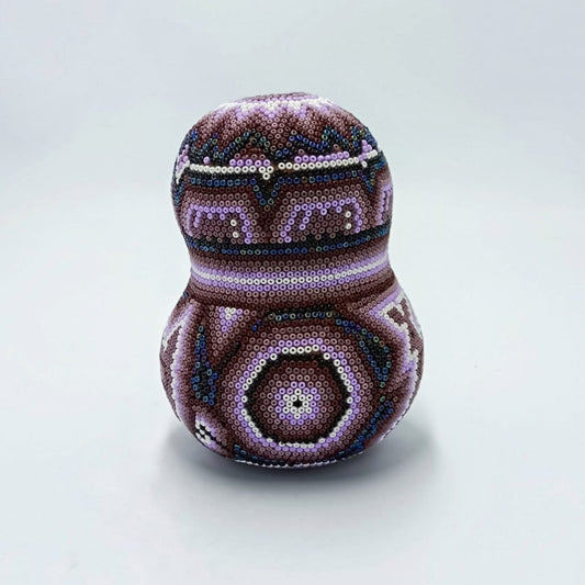 Huichol Indian Hand Beaded Bule By Honorio Villa Lopez PP6867