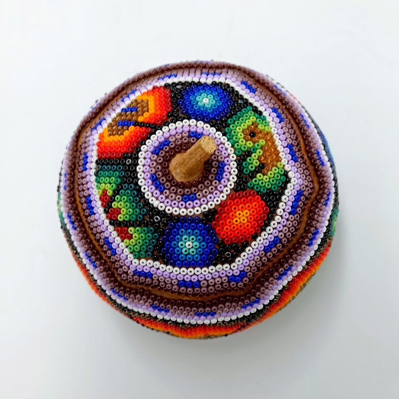 Stunning Huichol Hand Beaded Jeweler By Honorio Villa Lopez PP6870