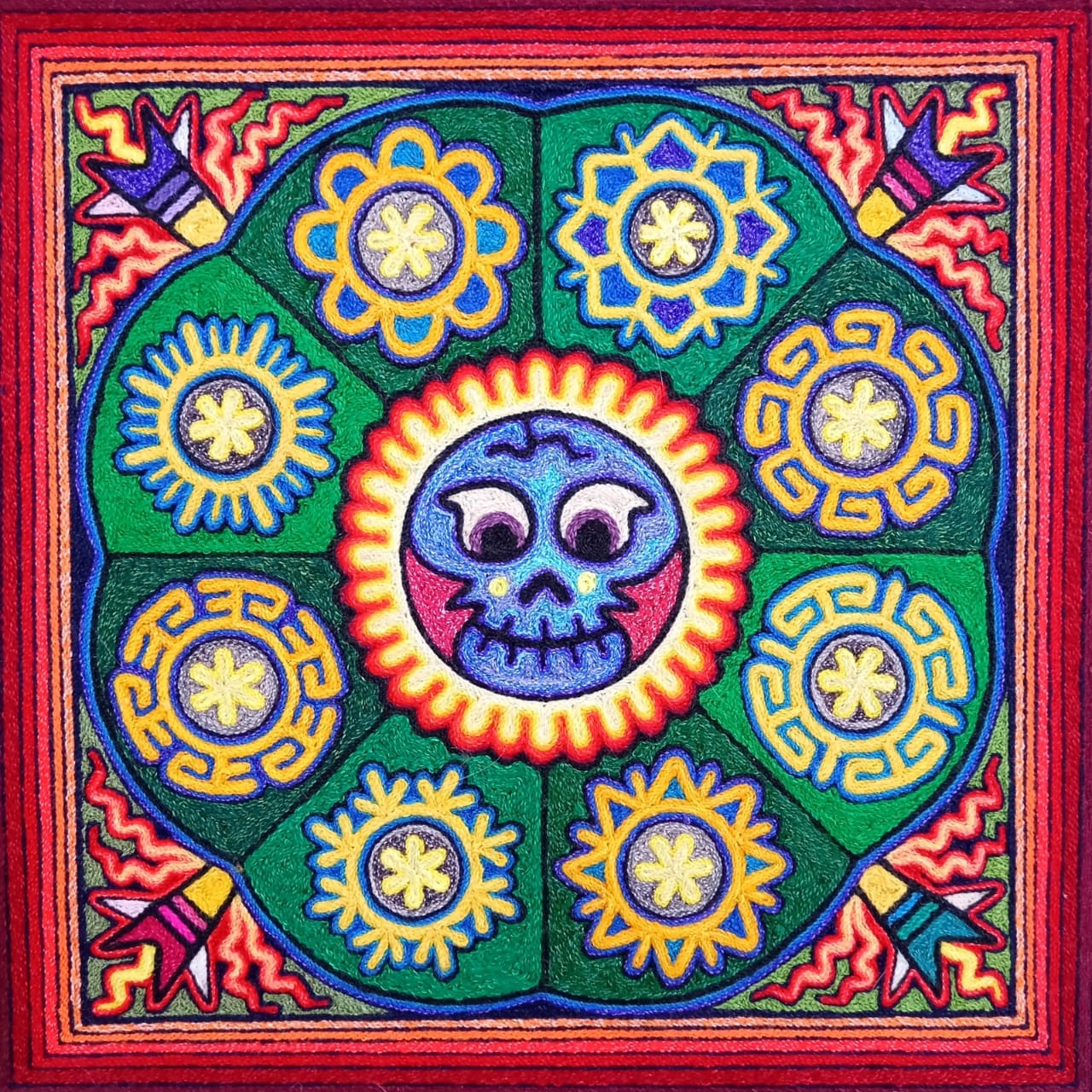 Paint Yarn huichol Indian Yarn By Luis Castro PP7000