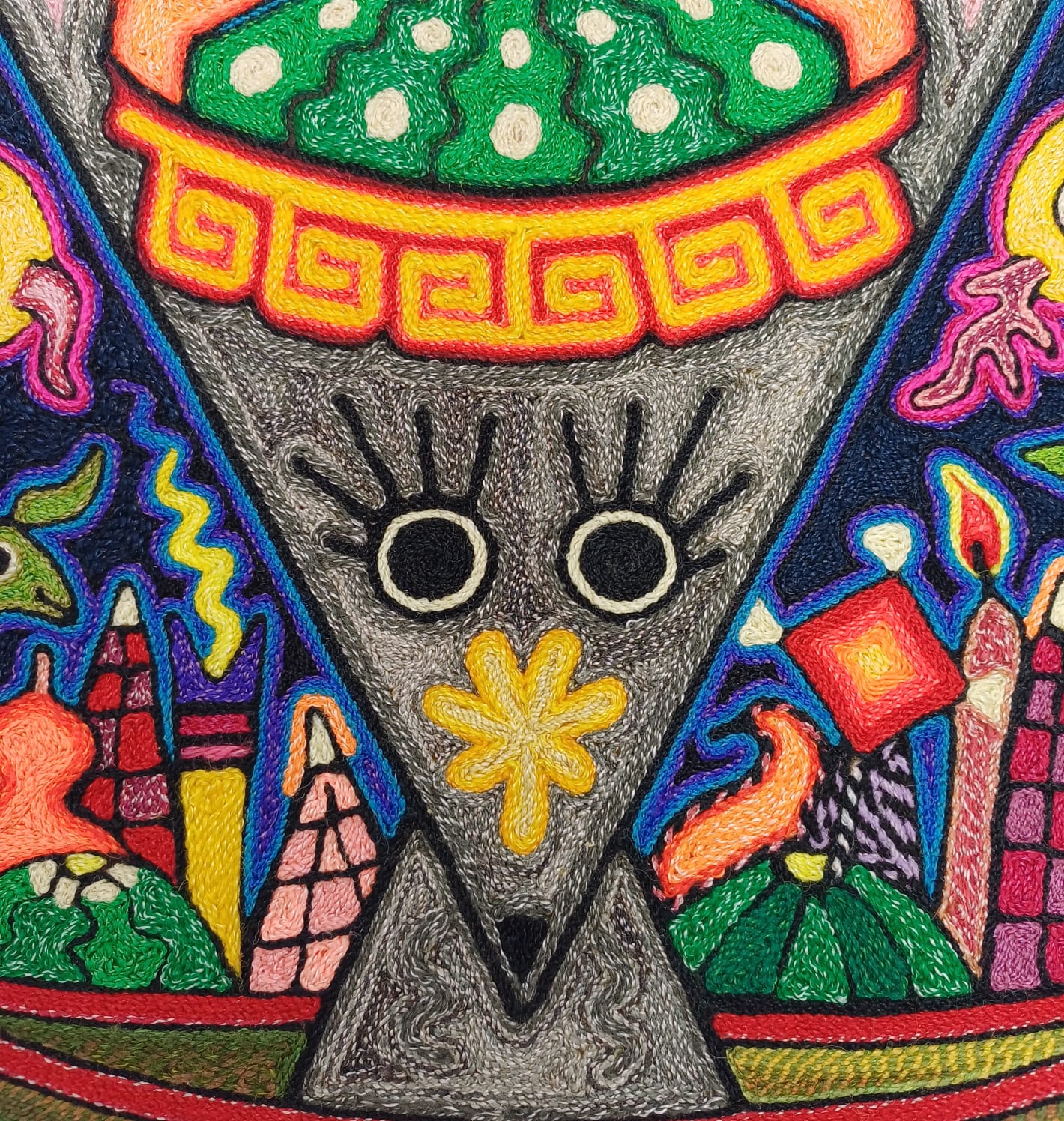 Paint Yarn huichol Indian Yarn By Luis Castro PP7030