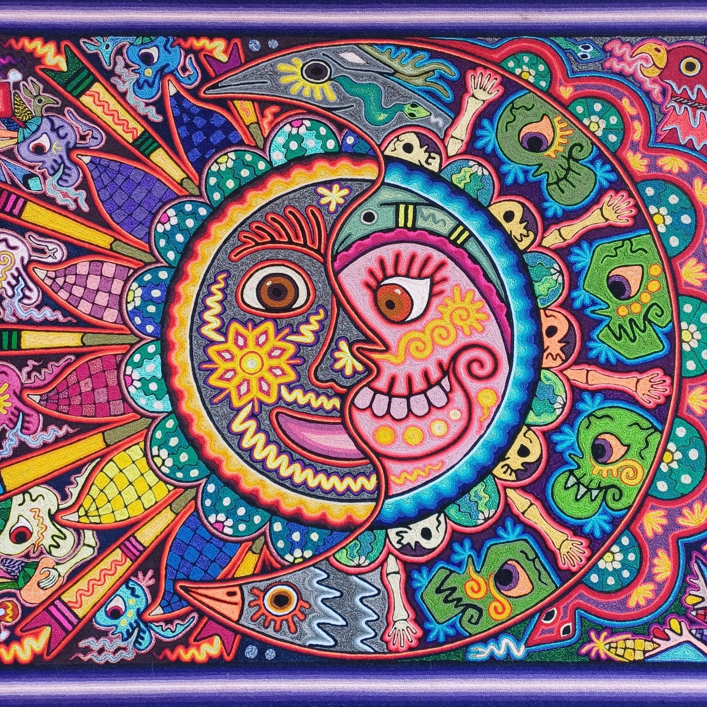 Paint Yarn huichol Indian Yarn By Luis Castro PP7060
