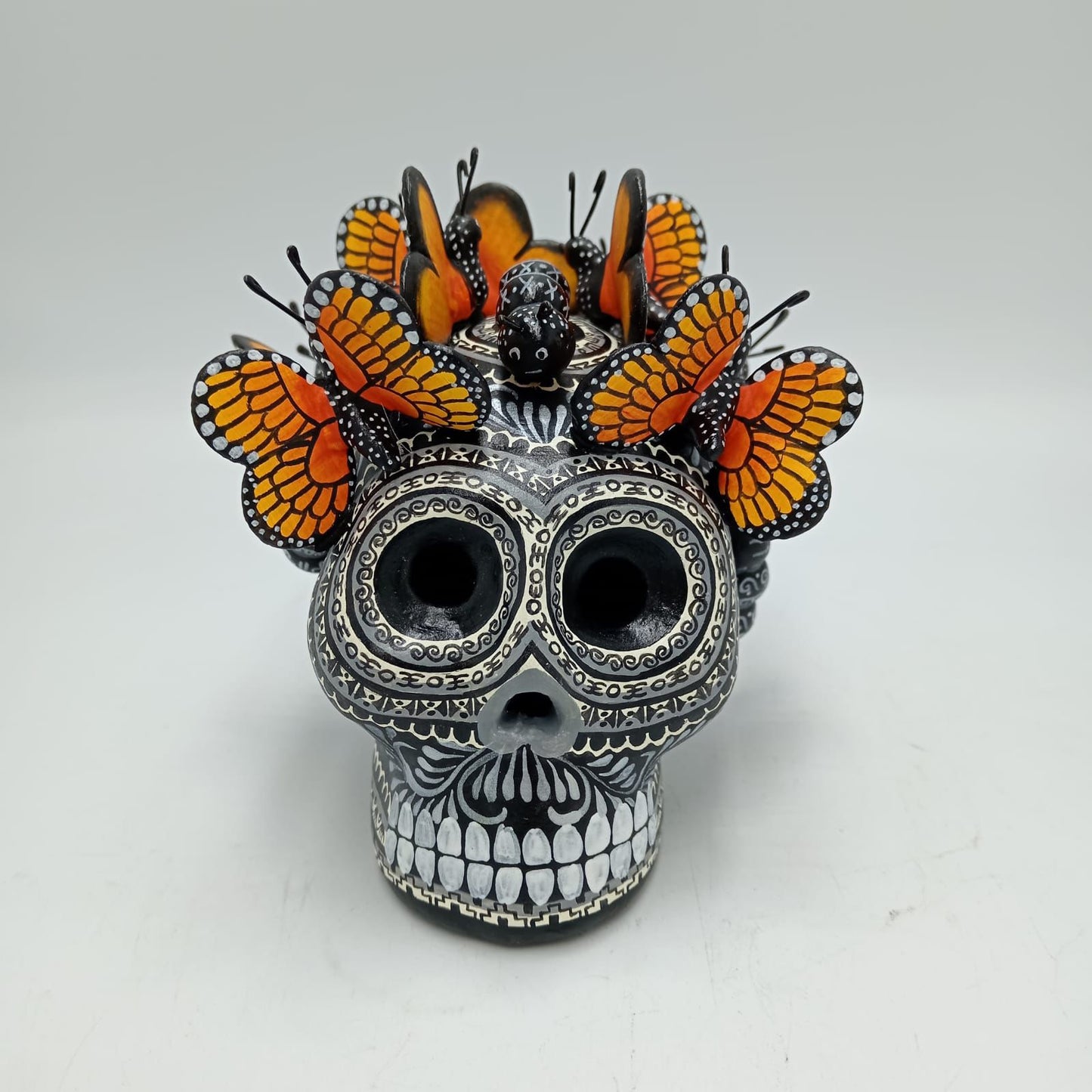Day Of the Dead Ceramics Skull By Alfonso Castillo PP7692