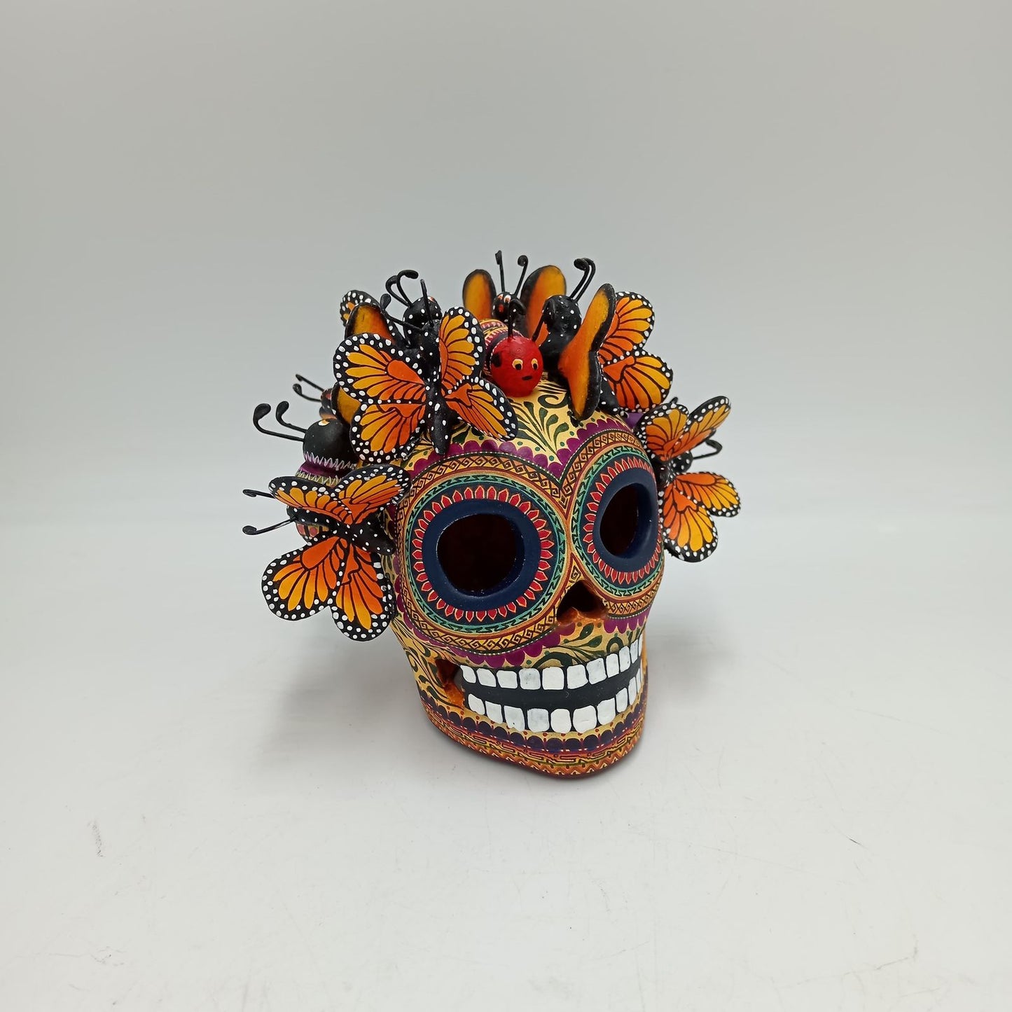 Day Of the Dead Ceramics Skull By Alfonso Castillo PP7744