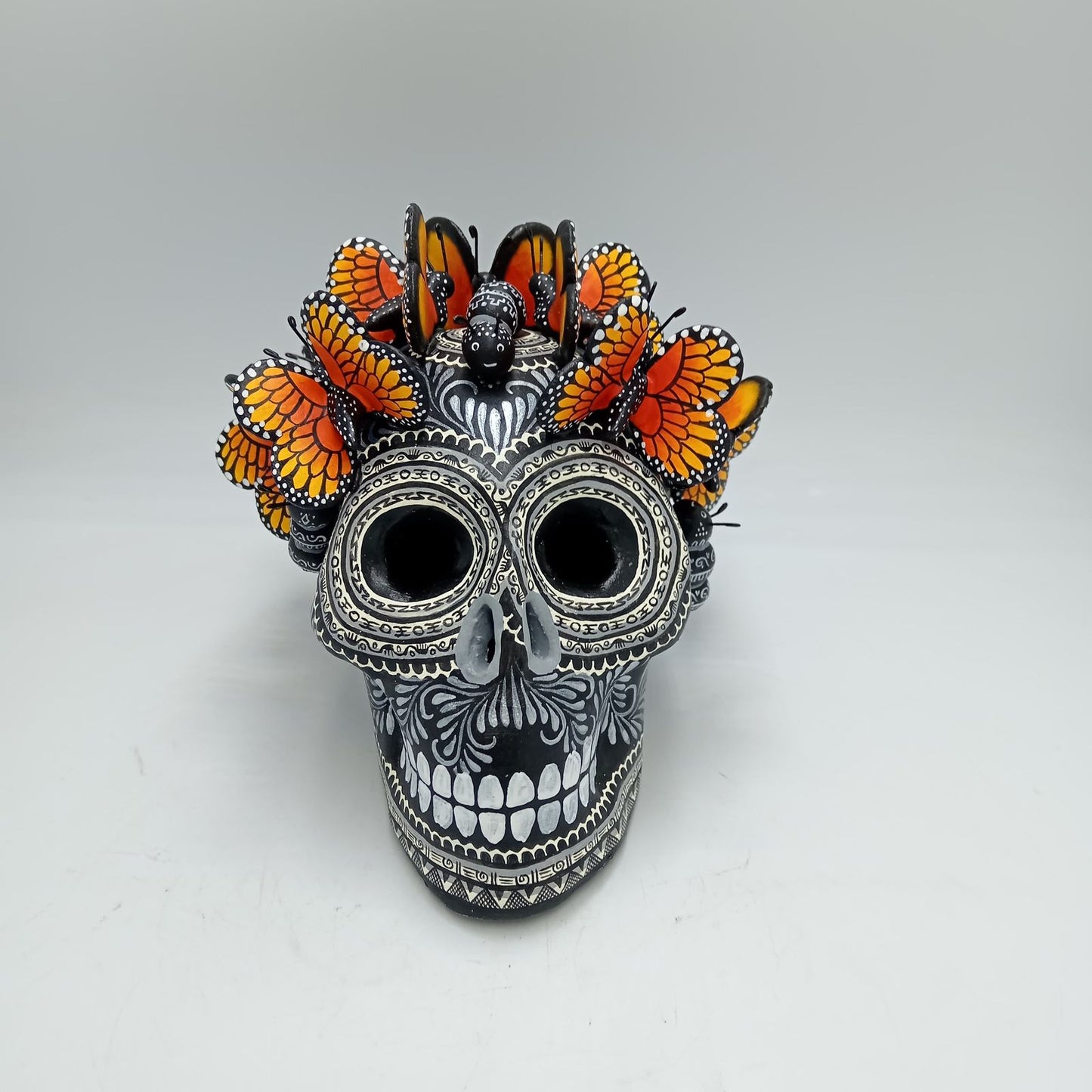 Day Of the Dead Ceramics Skull By Alfonso Castillo PP7752