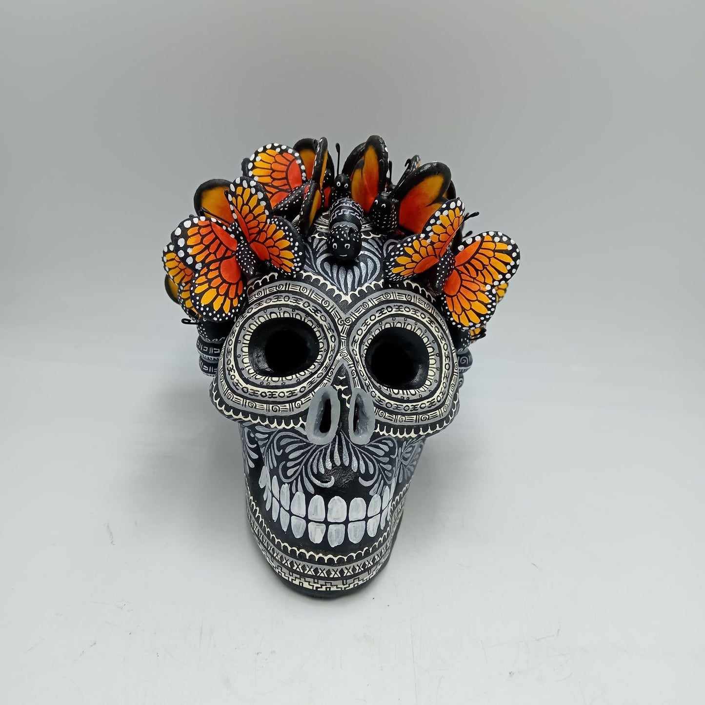 Day Of the Dead Ceramics Skull By Alfonso Castillo PP7757