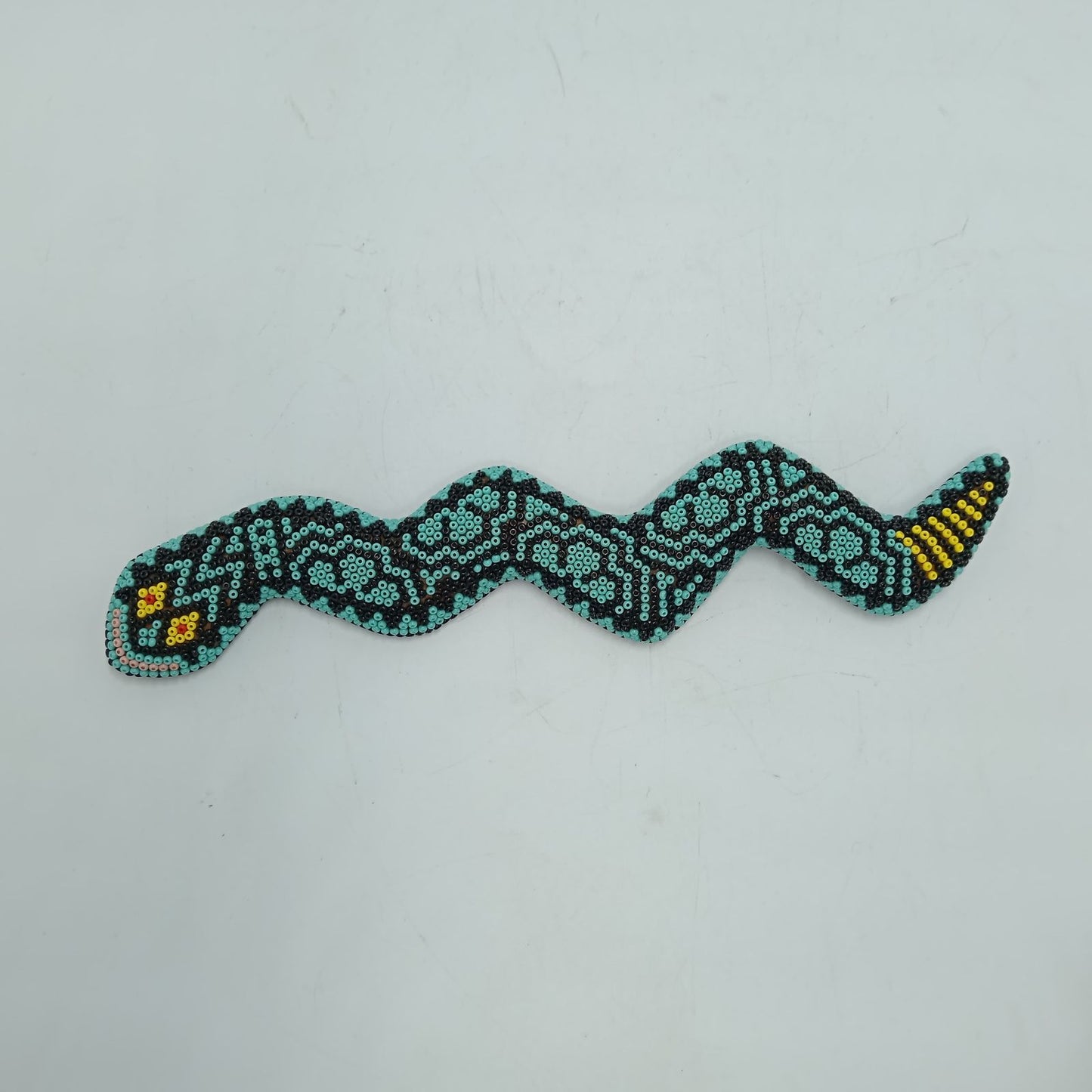 Huichol Hand Beaded Snake Jesus Jimenez PP7818