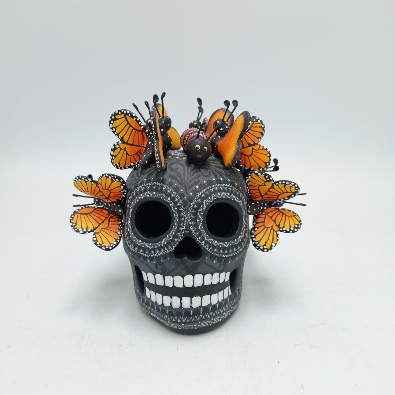 Day Of the Dead Ceramics Human Skull By Alfonso Castillo PP7915