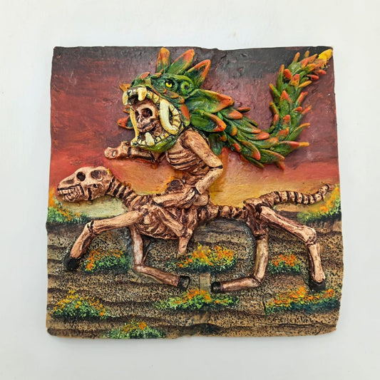 Extraordinary Hand Made Ceramic Plate By Demetrio Aguilar PP8134