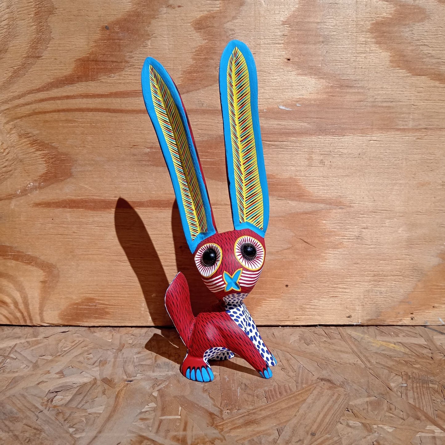 Oaxacan Wood Carving Rabbit By Arsenio Morales PP8232