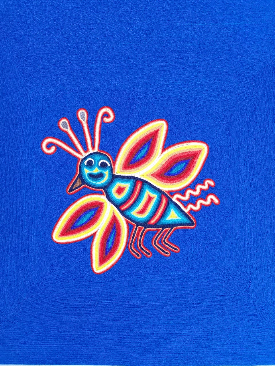 Huichol Yarn Painting Mexican Folk Art By Hilaria Chavez Carrillo PP7132