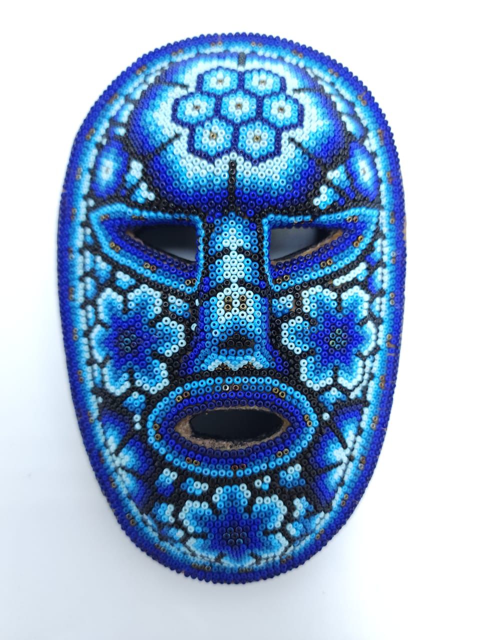 Huichol Hand Beaded Mask By Octaviano Villa PP7326