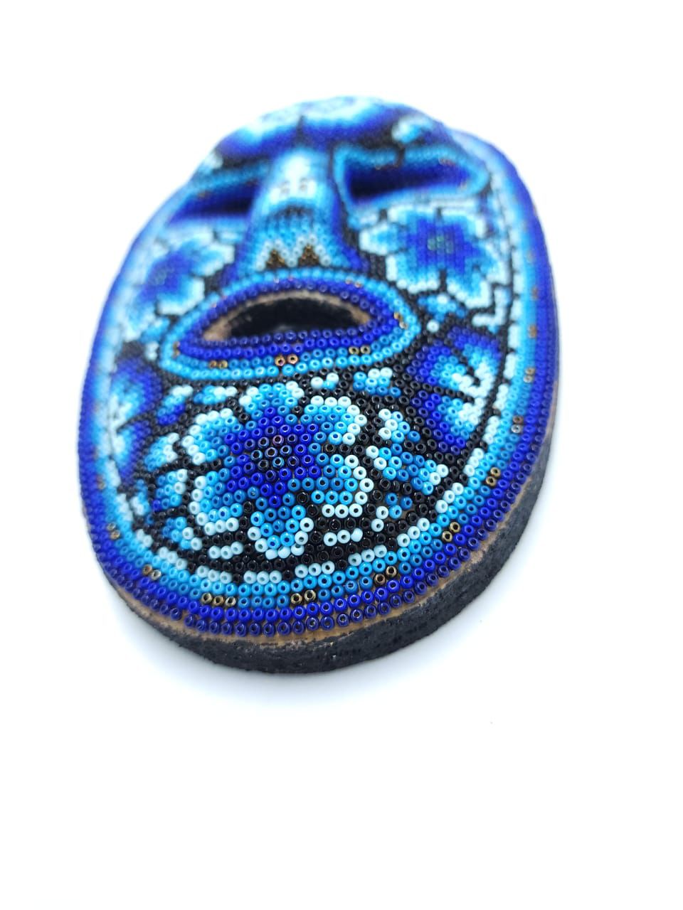 Huichol Hand Beaded Mask By Octaviano Villa PP7326