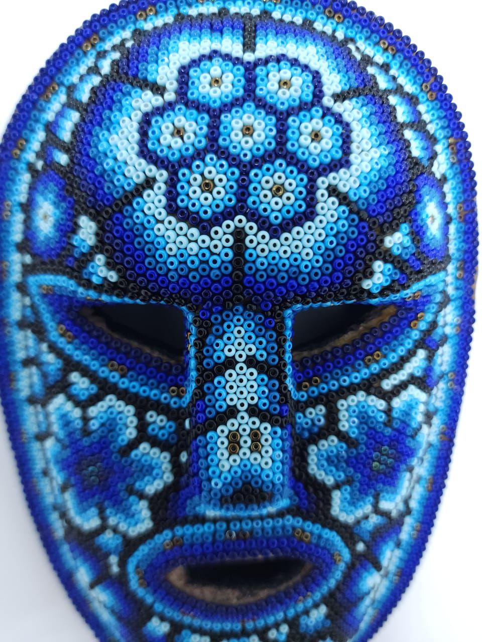 Huichol Hand Beaded Mask By Octaviano Villa PP7326