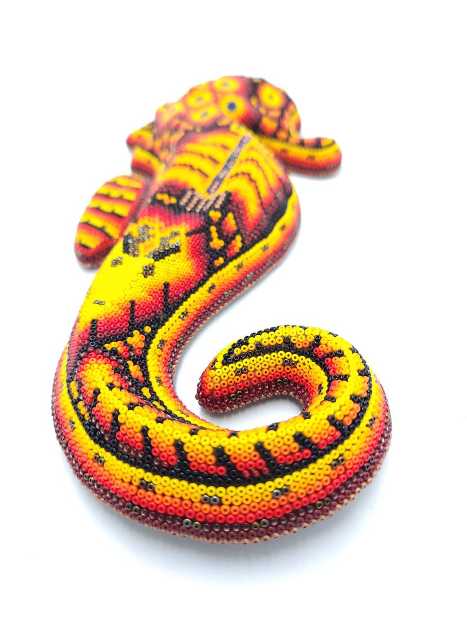 Huichol Hand Beaded Sea Horse By Octaviano Villa Lopez PP7330