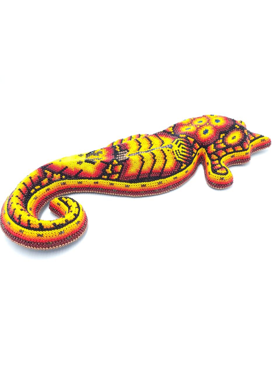 Huichol Hand Beaded Sea Horse By Octaviano Villa Lopez PP7330