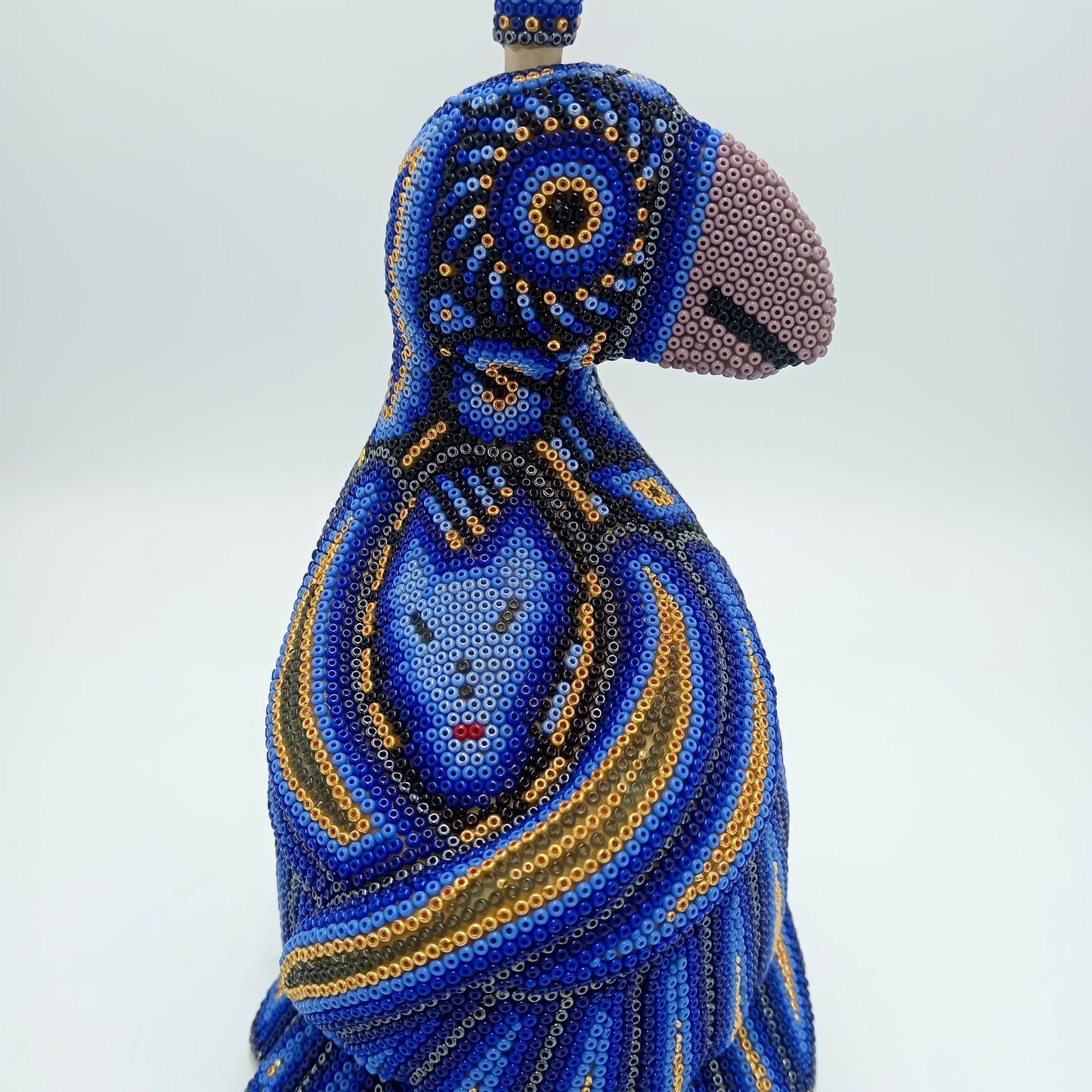 Mexican Huichol Hand Beaded Quail By Isandro Villa Lopez PP7376