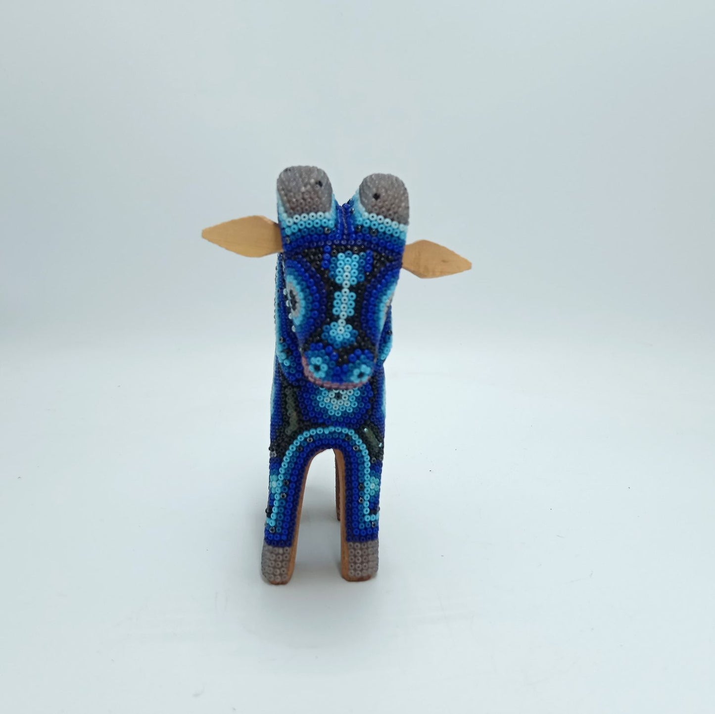 Mexican Huichol Hand Beaded Ram By Mayola Villa Lopez PP7397