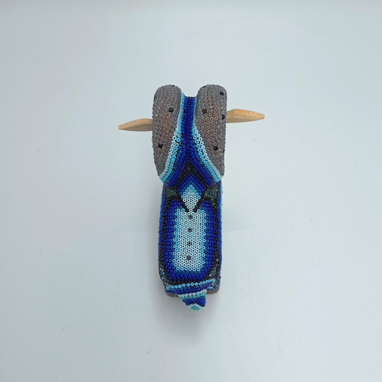 Mexican Huichol Hand Beaded Ram By Mayola Villa Lopez PP7397