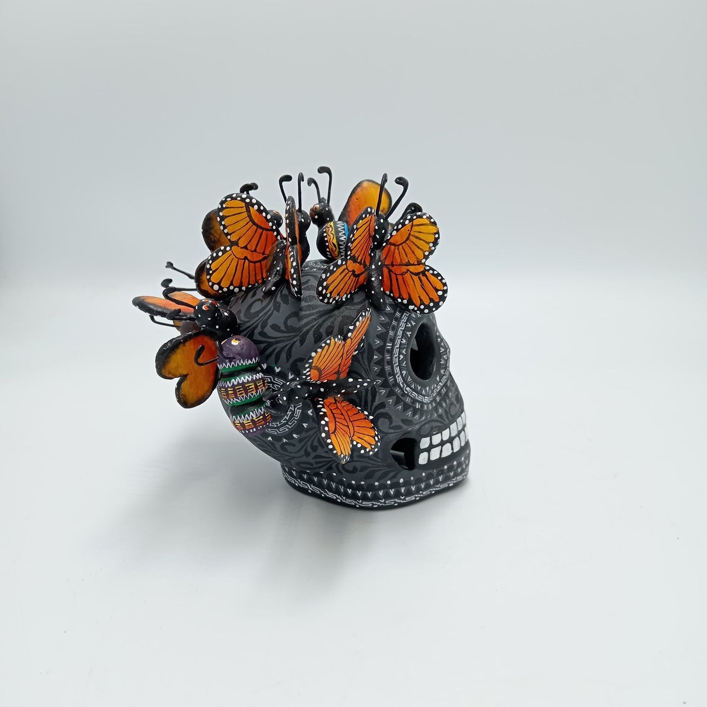 Day Of the Dead Ceramics Skull By Alfonso Castillo PP7490