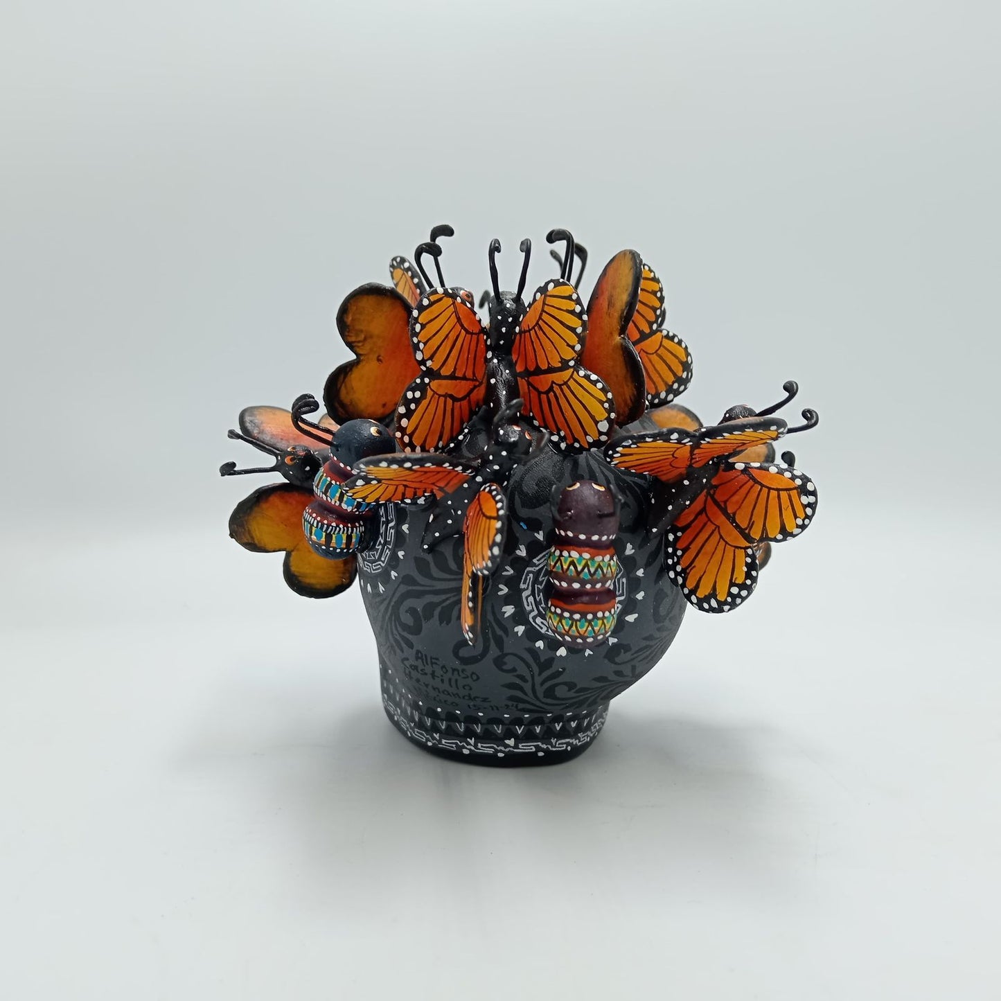 Day Of the Dead Ceramics Skull By Alfonso Castillo PP7490