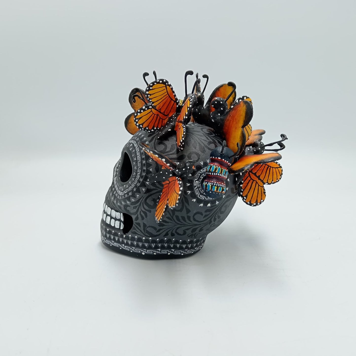Day Of the Dead Ceramics Skull By Alfonso Castillo PP7490