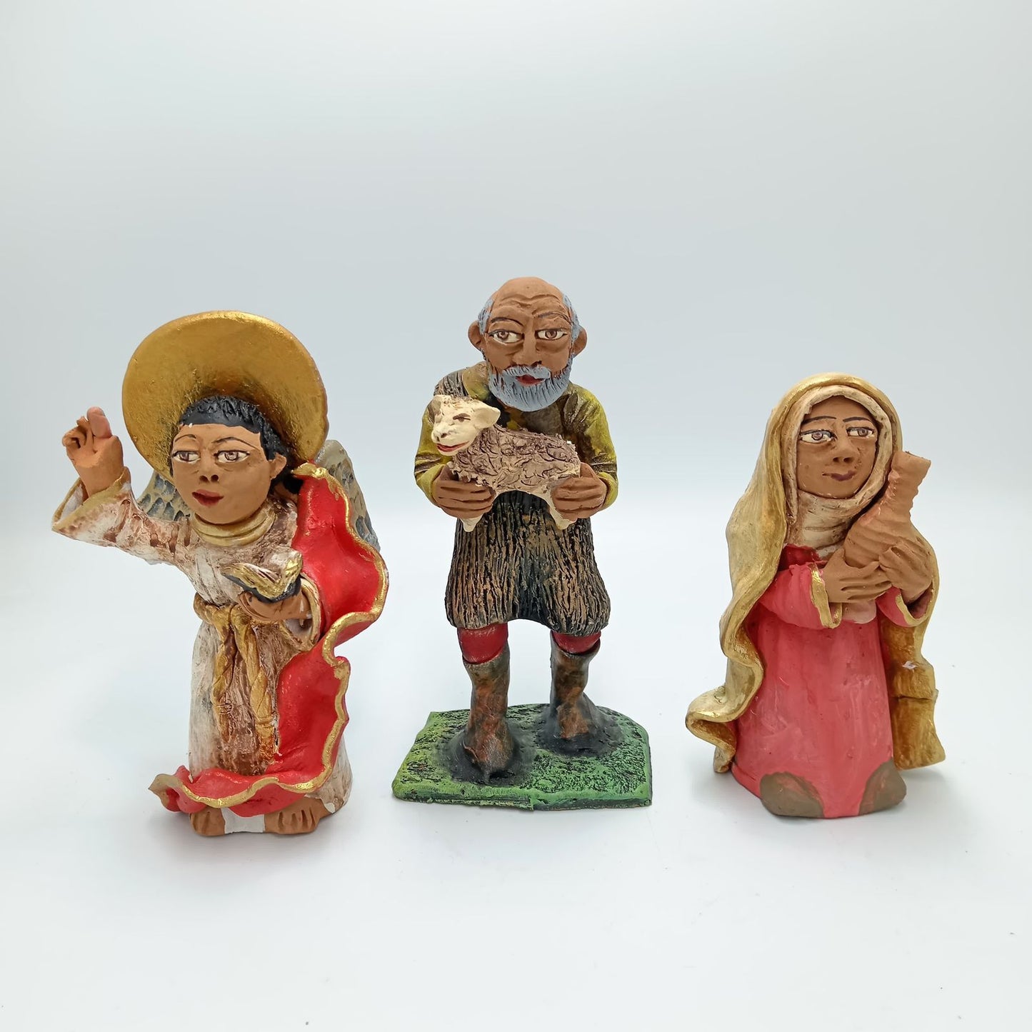 Extraordinary Hand made Painted Nativity Set By Demetrio Aguilar PP7508
