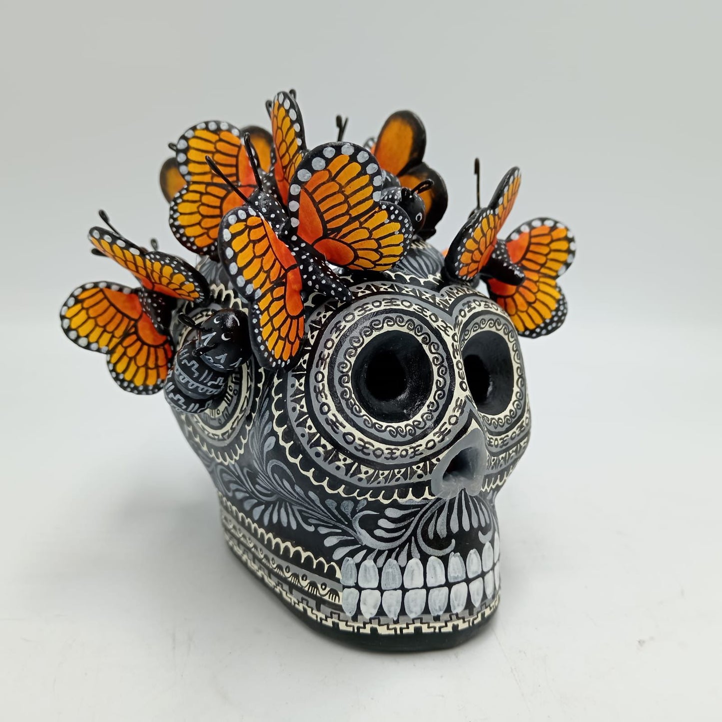 Day Of the Dead Ceramics Skull By Alfonso Castillo PP7692