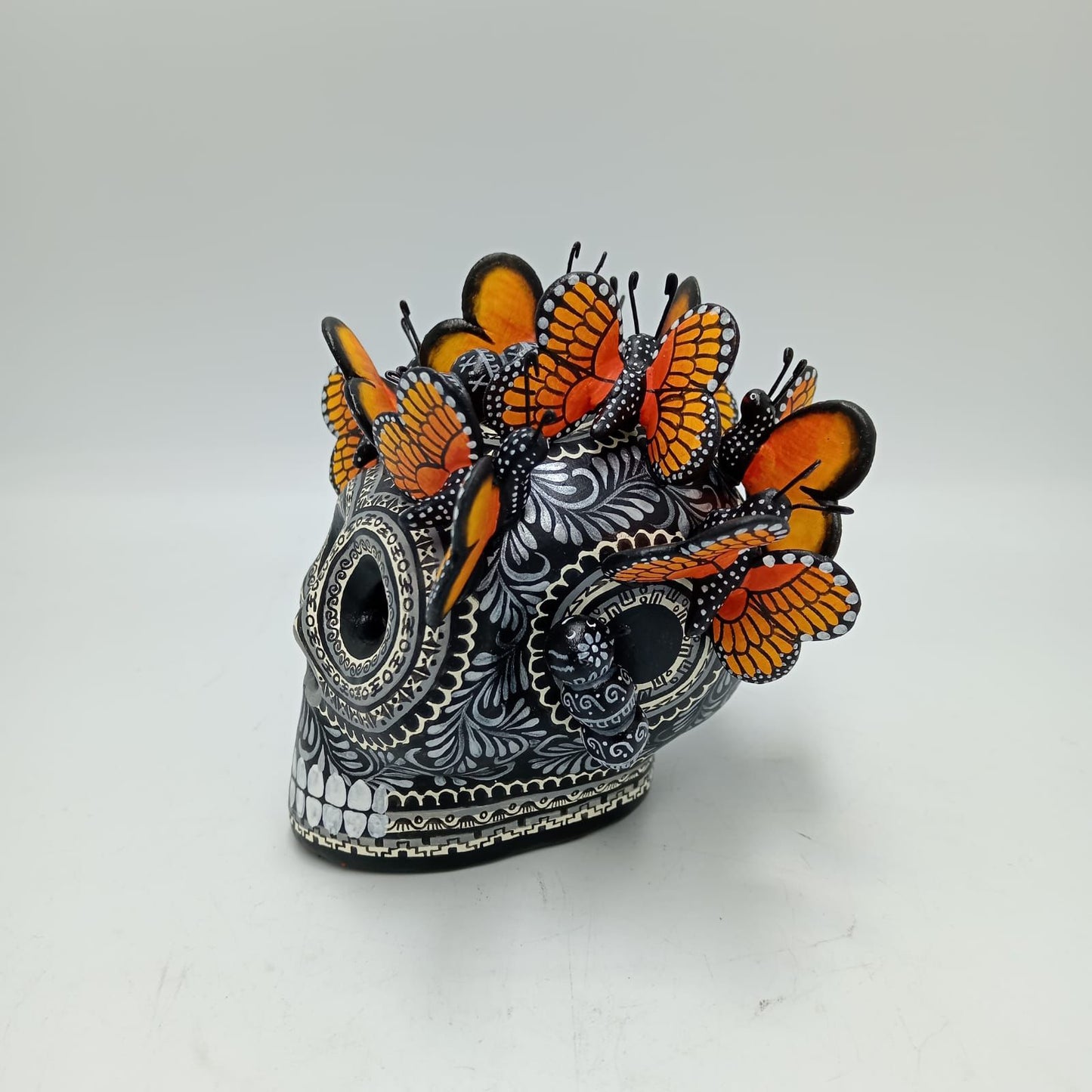 Day Of the Dead Ceramics Skull By Alfonso Castillo PP7692