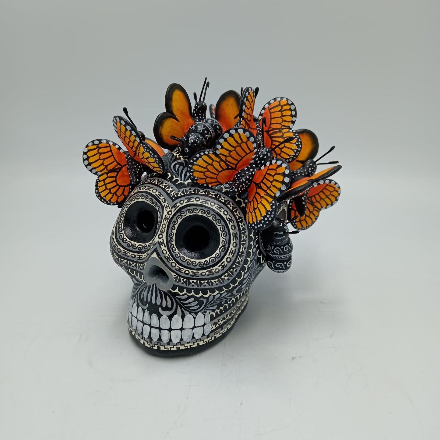 Day Of the Dead Ceramics Skull By Alfonso Castillo PP7692