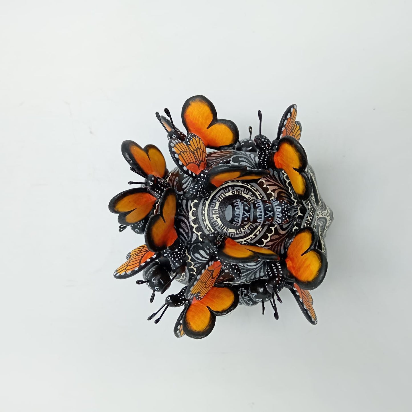 Day Of the Dead Ceramics Skull By Alfonso Castillo PP7692