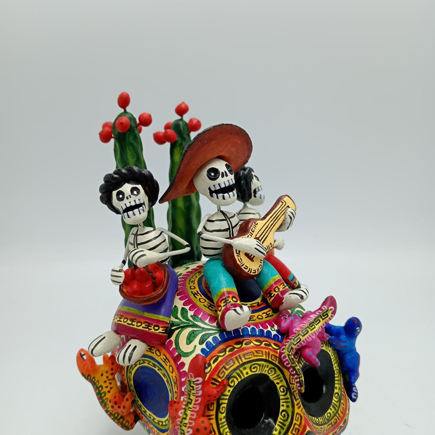 Day Of the Dead Ceramics Skull By Alfonso Castillo PP7695