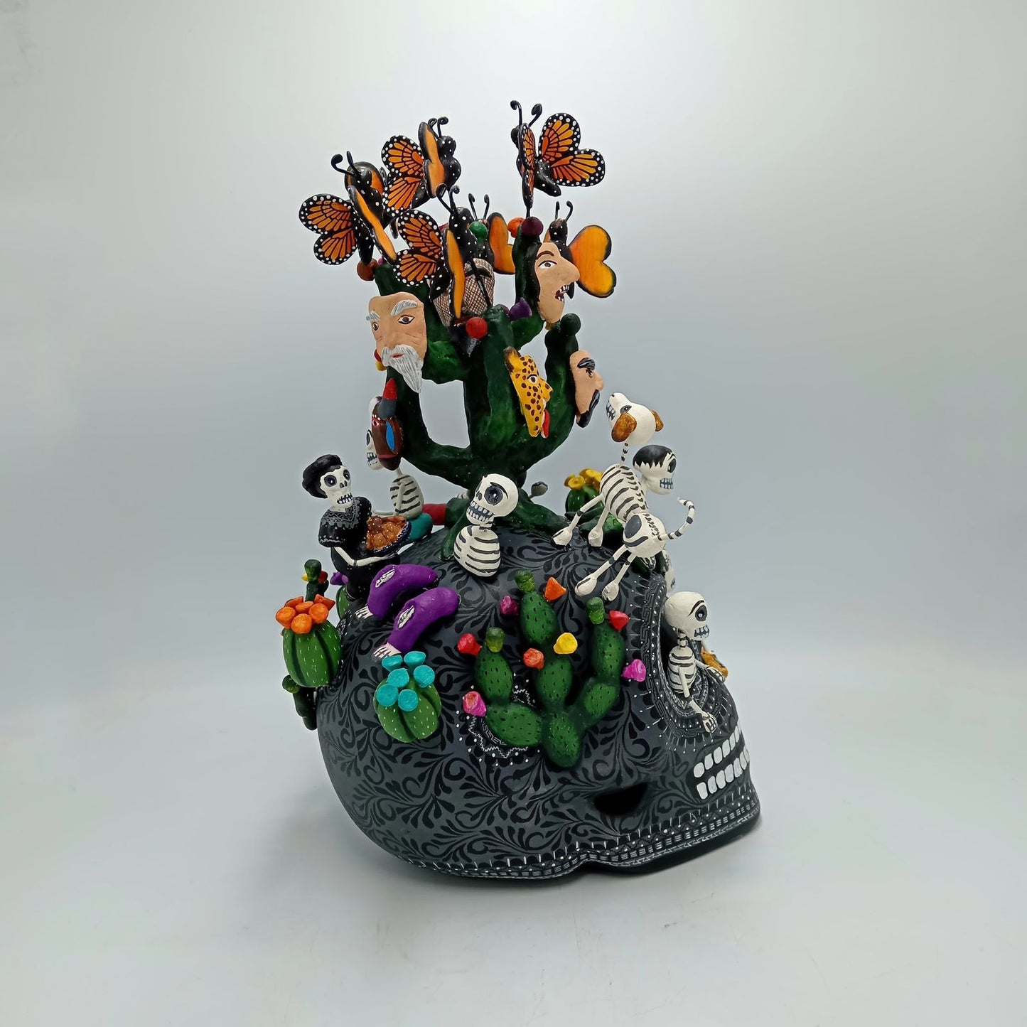 Day Of the Dead Ceramics Skull By Alfonso Castillo PP7704