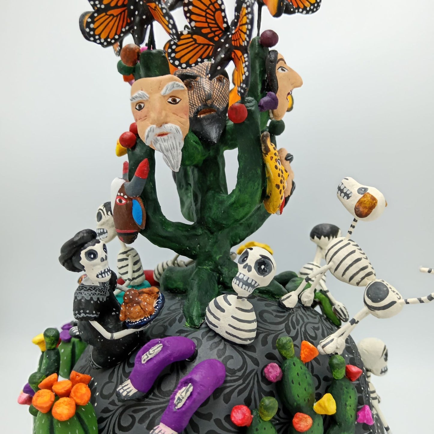 Day Of the Dead Ceramics Skull By Alfonso Castillo PP7704
