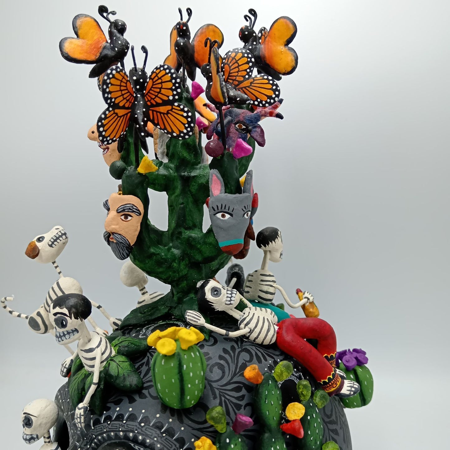 Day Of the Dead Ceramics Skull By Alfonso Castillo PP7704