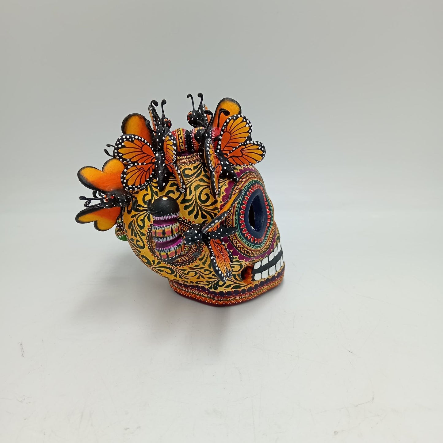 Day Of the Dead Ceramics Skull By Alfonso Castillo PP7744