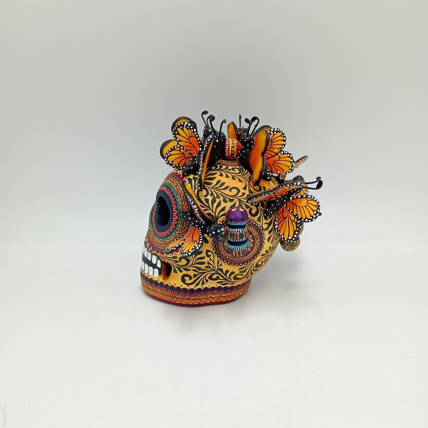 Day Of the Dead Ceramics Skull By Alfonso Castillo PP7744