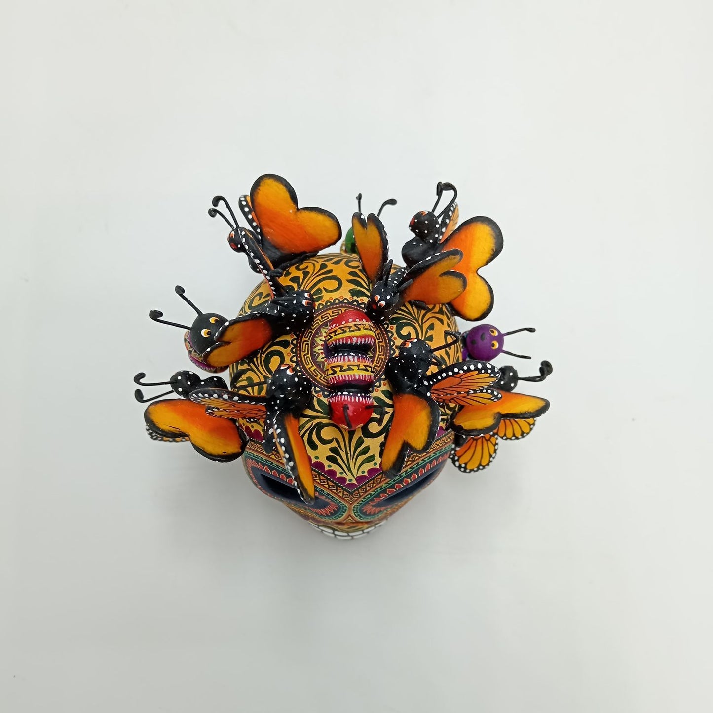 Day Of the Dead Ceramics Skull By Alfonso Castillo PP7744