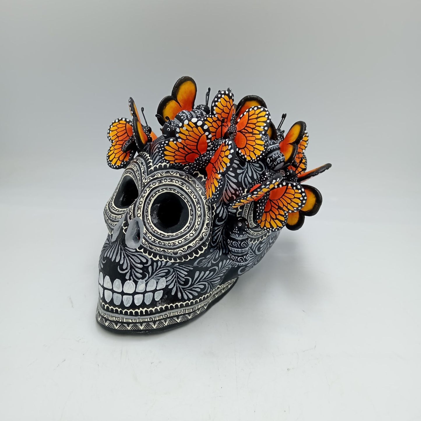 Day Of the Dead Ceramics Skull By Alfonso Castillo PP7752