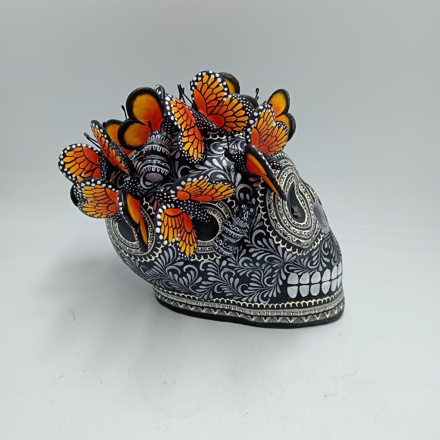 Day Of the Dead Ceramics Skull By Alfonso Castillo PP7752
