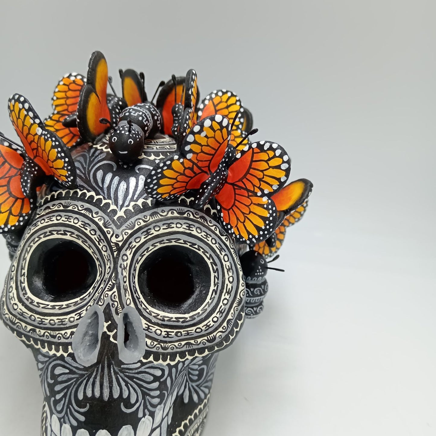 Day Of the Dead Ceramics Skull By Alfonso Castillo PP7752