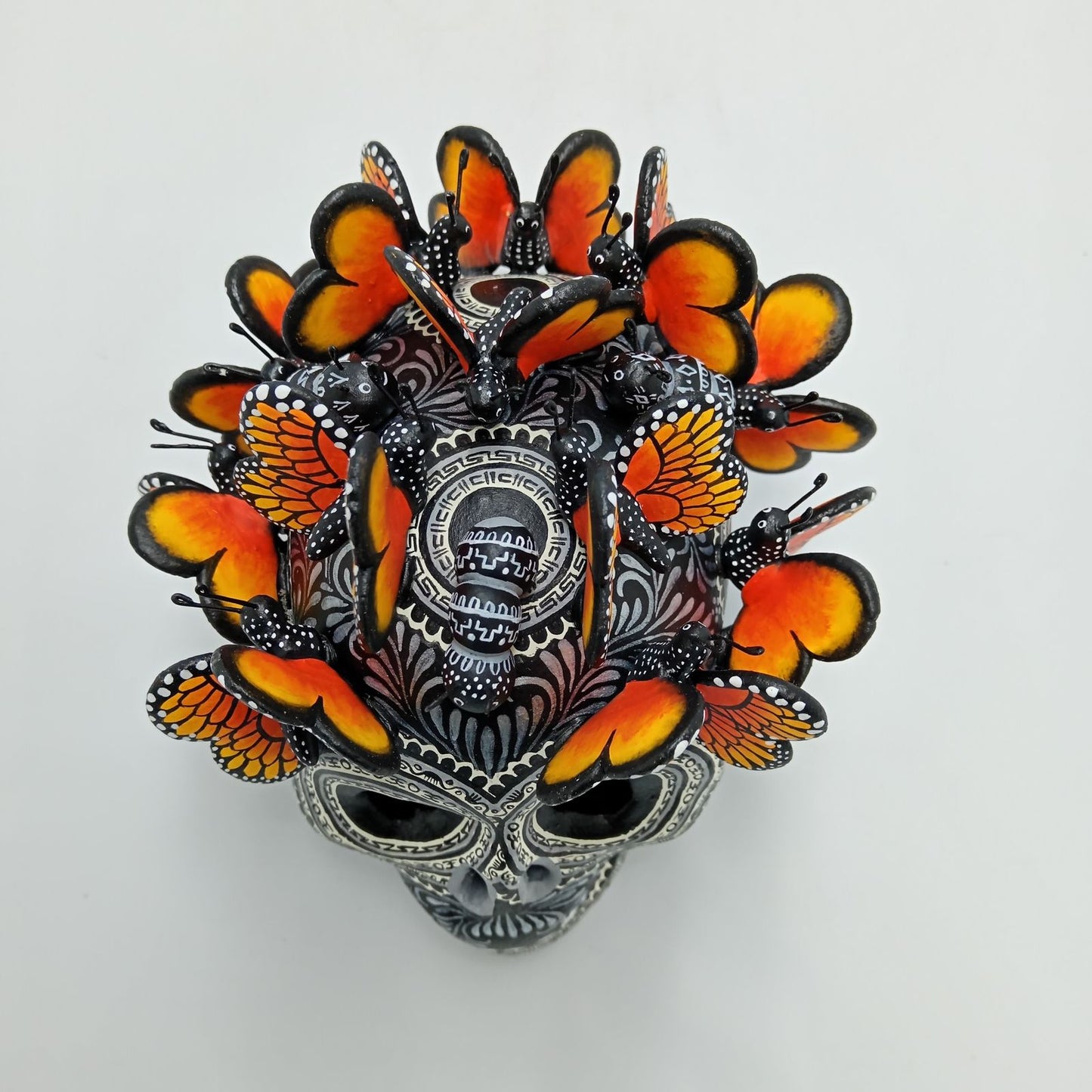Day Of the Dead Ceramics Skull By Alfonso Castillo PP7752